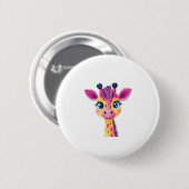 young giraffe. Classic T-Shirt Button (Vorne & Hinten)