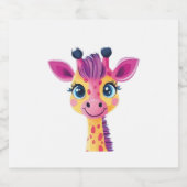 young giraffe. Classic T-Shirt Schaumweinetikett (Einzelnes Label)