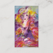 Young Girl, Beauty Hair Salon, Makeup Artist Visitenkarte (Rückseite)