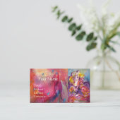 Young Girl, Beauty Hair Salon, Makeup Artist Visitenkarte (Stehend Vorderseite)