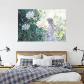 *~* Young Girl BLUME TV2 Stretched Canvas Print Leinwanddruck (Insitu (Schlafzimmer))