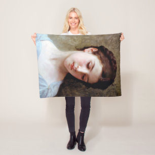 Young Girl, Bouguereau Fleecedecke