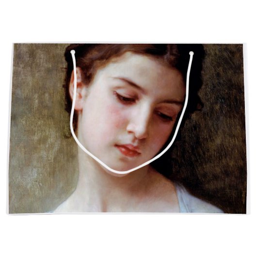 Young Girl, Bouguereau Große Geschenktüte (Vorderseite)