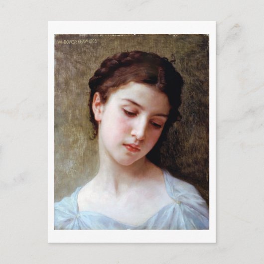 Young Girl, Bouguereau Postkarte (Vorderseite)