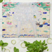 Young Girl, Gustav Klimt Geschirrtuch (Gefaltet)