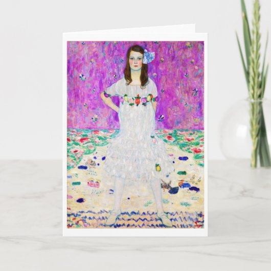 Young Girl, Gustav Klimt Karte (Vorderseite)