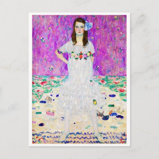 Young Girl, Gustav Klimt Postkarte (Vorderseite)