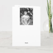 Young Girl in a Ball Gown by Berthe Morisot Dankeskarte (Rückseite)