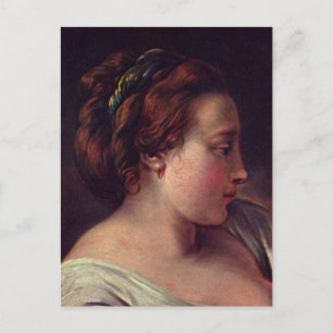 Young Girl Jeune filme von Francois Boucher Postkarte