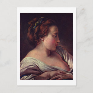 Young Girl Jeune filme von Francois Boucher Postkarte