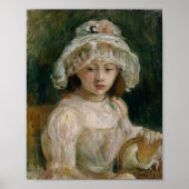 Young Girl mit Hut | Berthe Morisot Poster (Vorne)