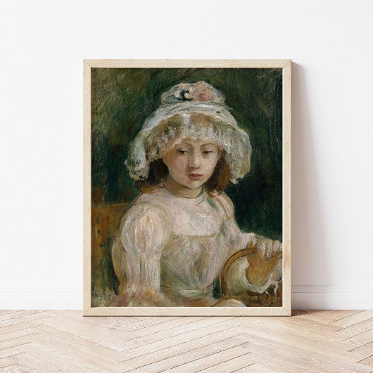 Young Girl mit Hut | Berthe Morisot Poster