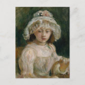 Young Girl mit Hut | Berthe Morisot Postkarte (Vorderseite)