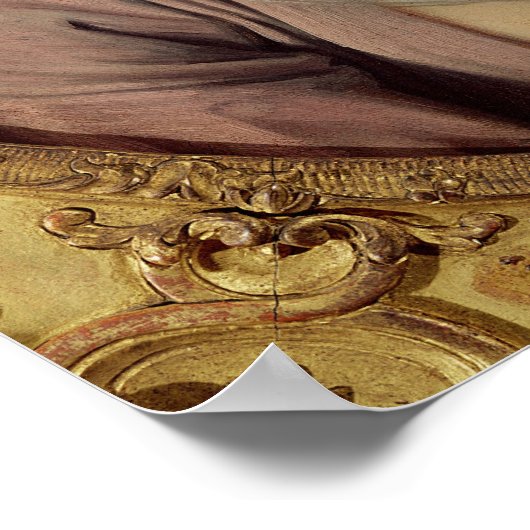 Young Girl mit Rose Poster (Ecke)