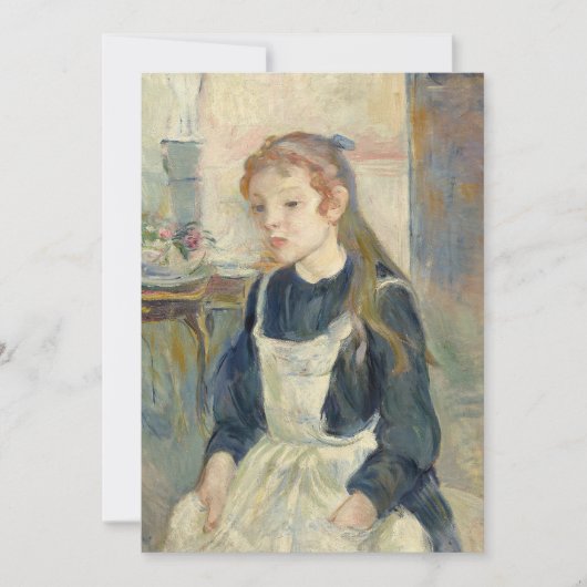 Young Girl mit Schürze | Berthe Morisot (Vorderseite)