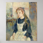 Young Girl mit Schürze | Berthe Morisot Poster (Vorne)