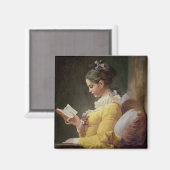 Young Girl Reading, c.1776 Magnet (Vorderseite/Rückseite)