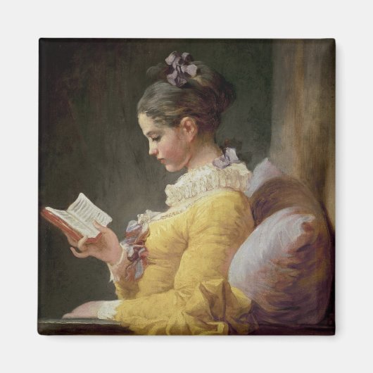 Young Girl Reading, c.1776 Magnet (Vorne)