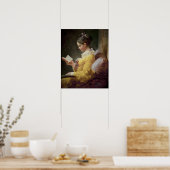 Young Girl Reading, c.1776 Poster (Küche)