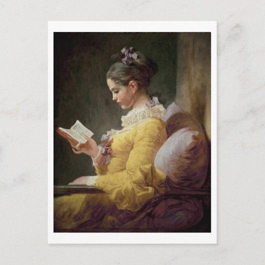 Young Girl Reading, c.1776 Postkarte (Vorderseite)