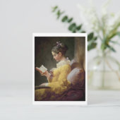 Young Girl Reading, c.1776 Postkarte (Stehend Vorderseite)