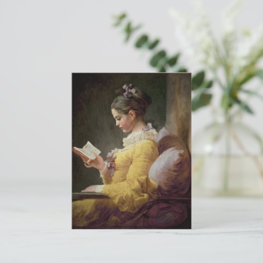 Young Girl Reading, c.1776 Postkarte (Stehend Vorderseite)