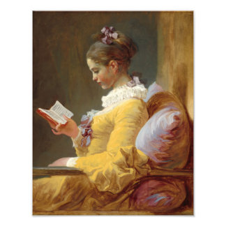 Young Girl Reading Fotodruck