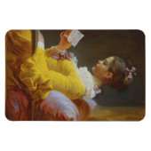 Young Girl Reading - Jean-Honoré Fragonard Magnet (Horizontal)