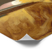 Young Girl Reading Poster (Ecke)