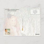 Young Girl Reading unter der Wildnis Postkarte (Rückseite)