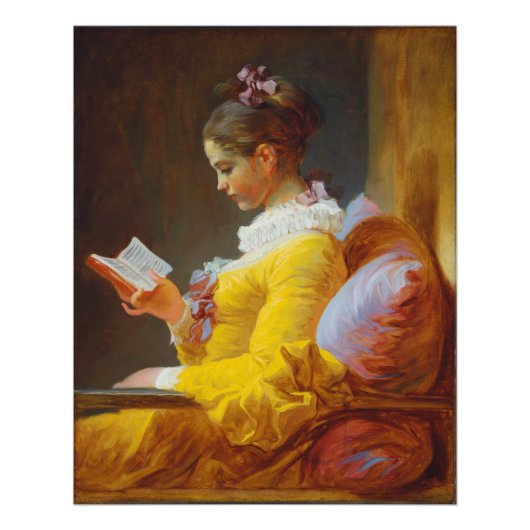 Young Girl Reading von Jean-Honore Fragonard, Larg Fotodruck (Vorne)