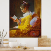 Young Girl Reading von Jean-Honore Fragonard Poster (Küche)