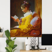 Young Girl Reading von Jean-Honore Fragonard Poster (Heimbüro)