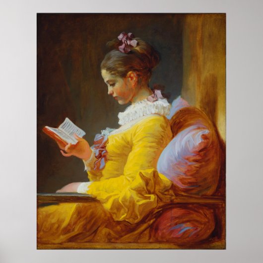 Young Girl Reading von Jean-Honore Fragonard Poster (Vorne)