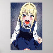 Young Girl Scream | Art der AI Poster (Vorne)