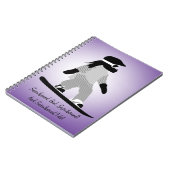 Young Girl Snowboarder Notizblock (Linke Seite)