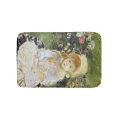 Young Girl with a Doll (von Berthe Morisot) Badematte (Vorderseite)