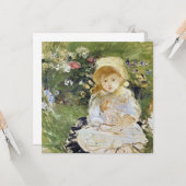 Young Girl with a Doll (von Berthe Morisot) Karte (Vorderseite/Rückseite Beispiel)