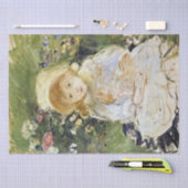 Young Girl with a Doll (von Berthe Morisot) Seidenpapier (Handwerk)