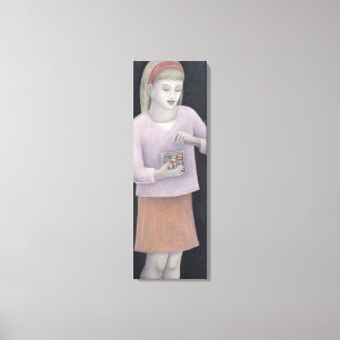Young Girl with Süßigkeiten 2007 Leinwanddruck