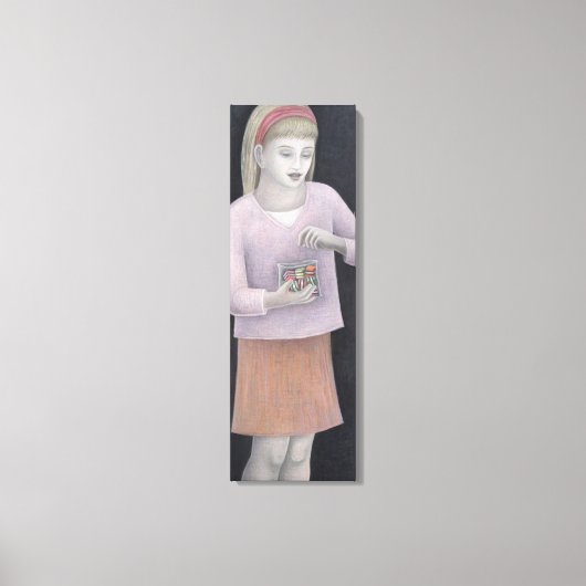 Young Girl with Süßigkeiten 2007 Leinwanddruck (Vorderseite)