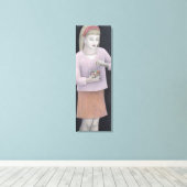 Young Girl with Süßigkeiten 2007 Leinwanddruck (Insitu (Holzboden))