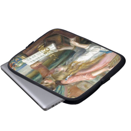 Young Girls at Piano - Pierre Renoir Laptopschutzhülle (Vorne Knopf)