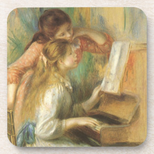 Young Girls at Piano von Pierre Renoir Getränkeuntersetzer