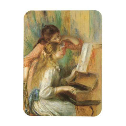 Young Girls at Piano von Pierre Renoir Magnet (Vertikal)