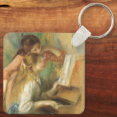 Young Girls at Piano von Pierre Renoir Schlüsselanhänger (Rückseite)