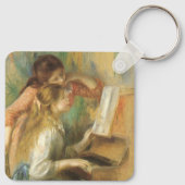 Young Girls at Piano von Pierre Renoir Schlüsselanhänger (Rückseite)