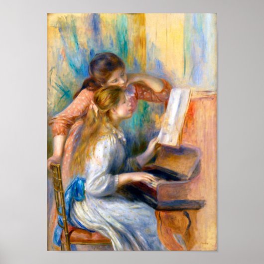 Young Girls at the Piano, Renoir Poster (Vorne)