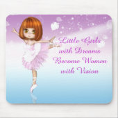Young Girl's Inspiration Ballerina Dreams Mousepad (Vorne)