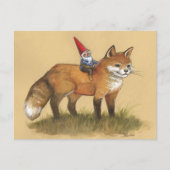 Young Gnome und Fox Postkarte (Vorderseite)